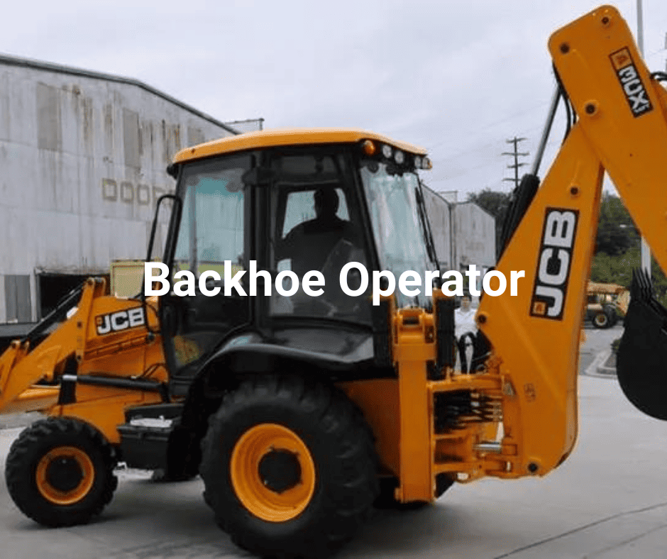 backhoe operator course
