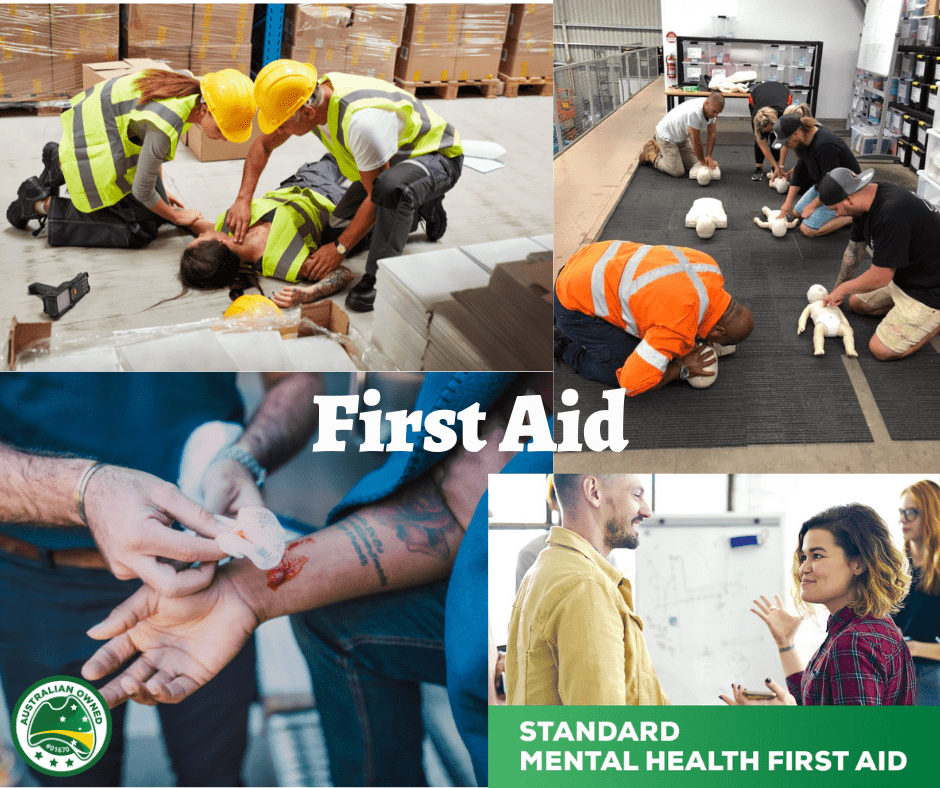 HLTAID011 - Provide first aid and • HLTAID001 - Provide cardiopulmonary resuscitation / Mental Health First Aid