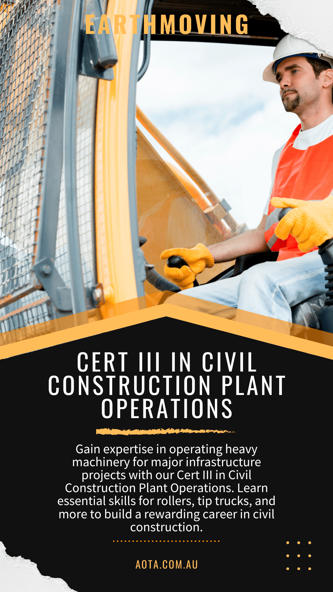 cert III civil construction plant operations