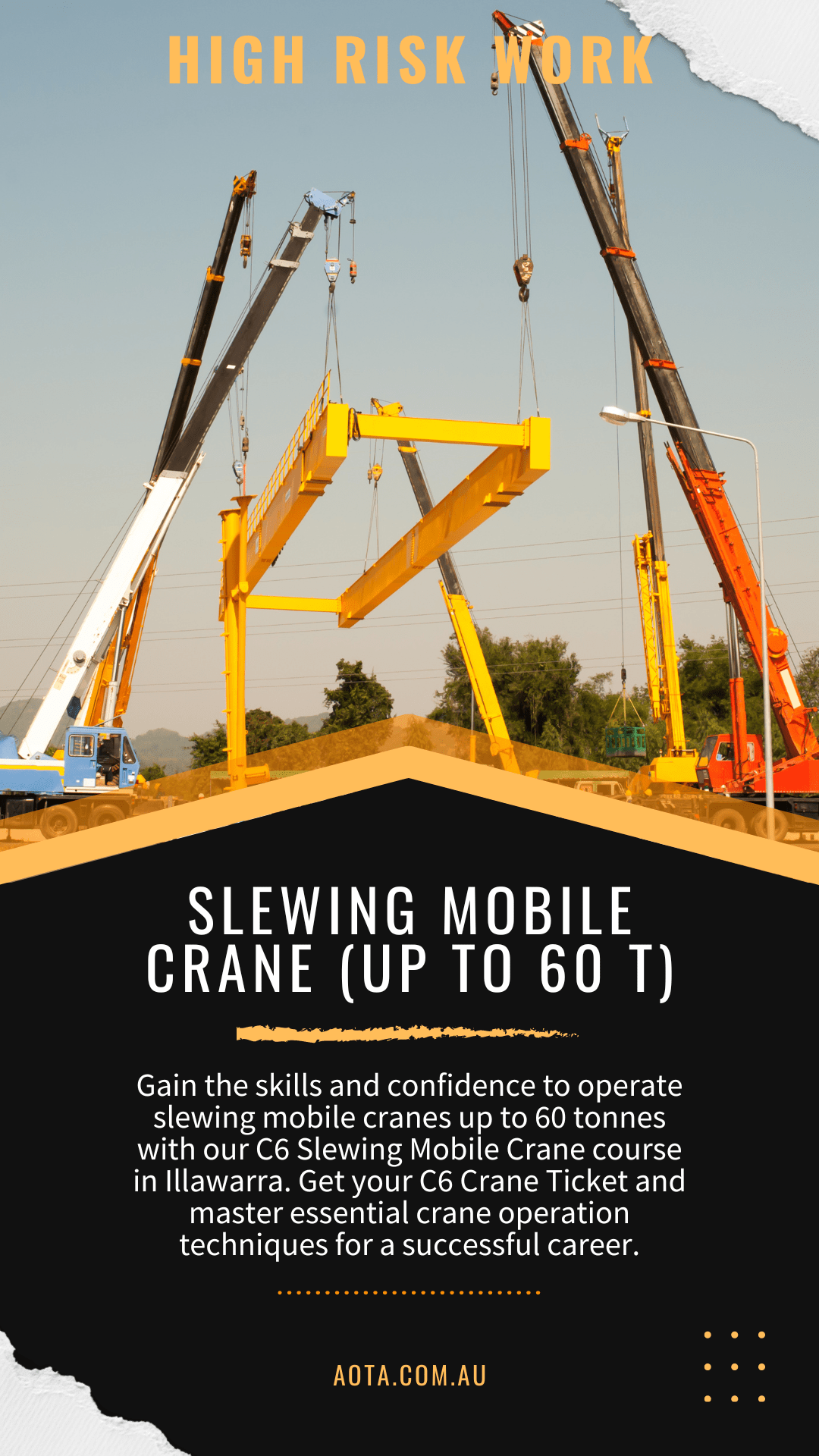 slewing mobile crane ticket (up to 60 tonnes)